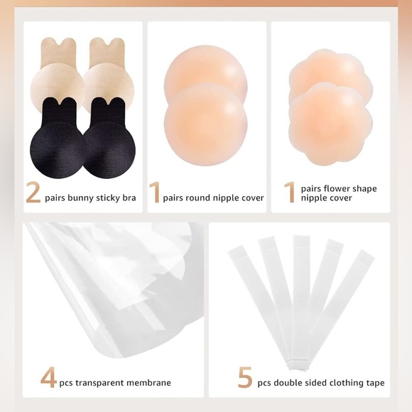 Alk'i'i Adhesive Bra in Nude - Picture 4 of 7